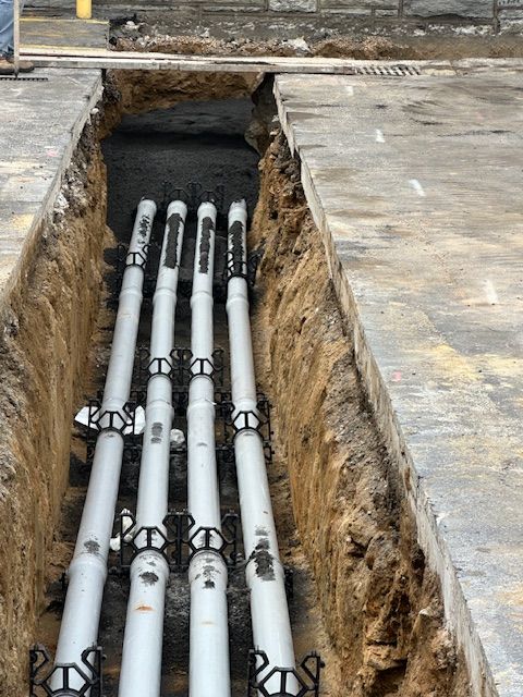 Underground Duct Bank & Site Lighting — professional work